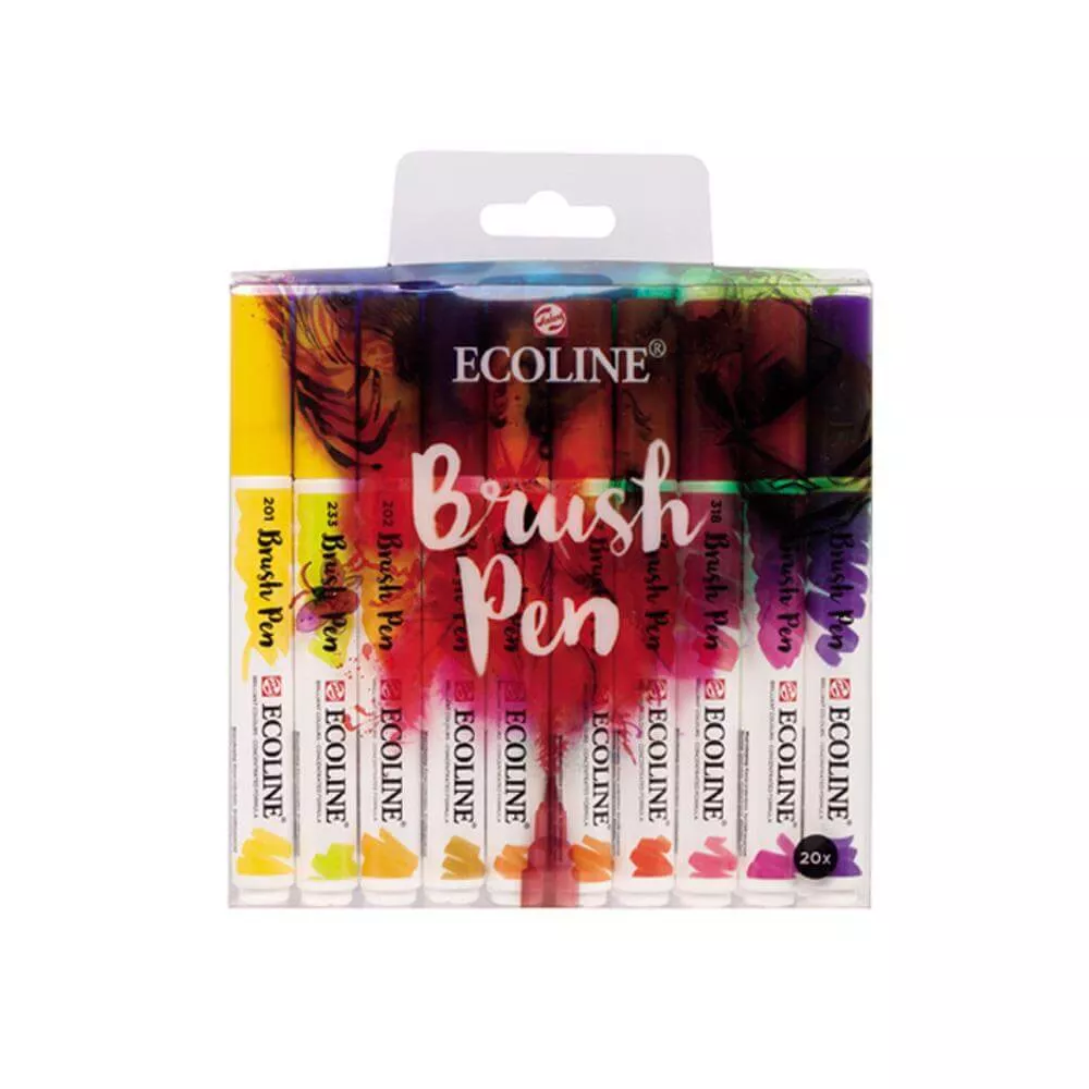Royal Talens Ecoline Watercolour Brush Pen Set 20
